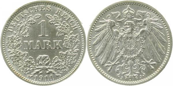 1 Mark 1911 J J017 Gedenkmünzen