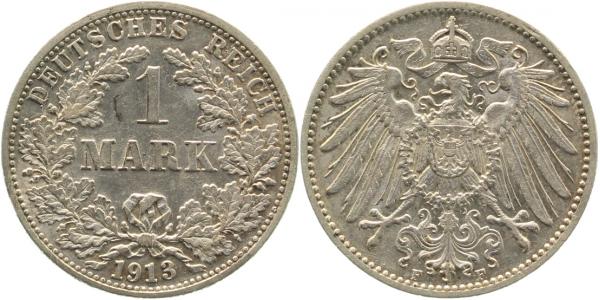 1 Mark 1913 F J017 Gedenkmünzen