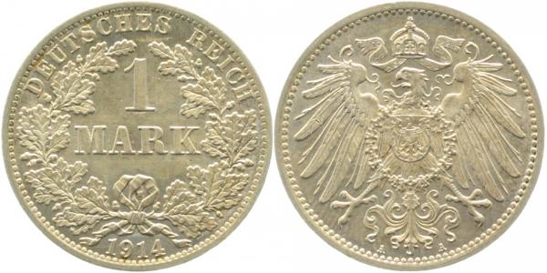 1 Mark 1914 A J017 Gedenkmünzen