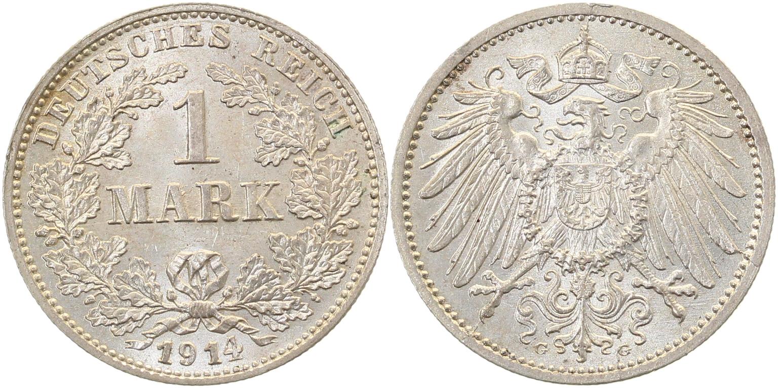 1 Mark 1914 G J017 Gedenkmünzen