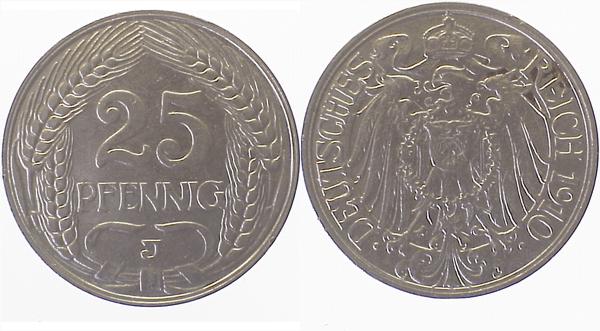 25 Pfennig 1910 J J018 Gedenkmünzen