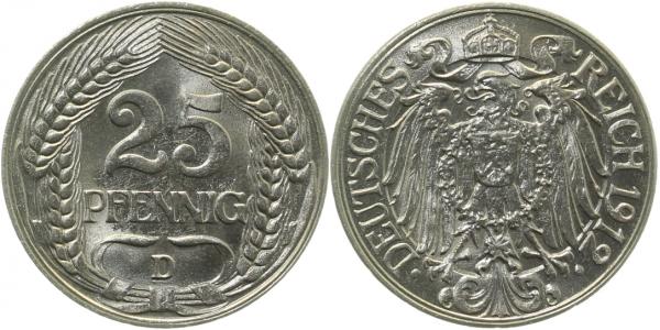 25 Pfennig 1912 D J018