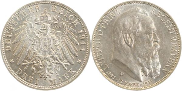 3 Mark Luitpold Bayern 90. Geburtstag vz J049