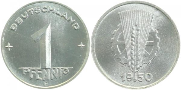1 Pfennig DDR 1950 E Ea ! J1501 stgl/matt