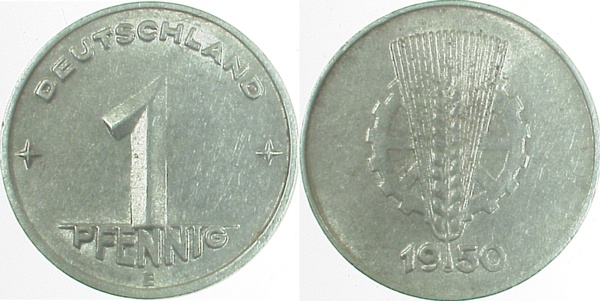 1 Pfennig DDR 1950 E J1501 vz