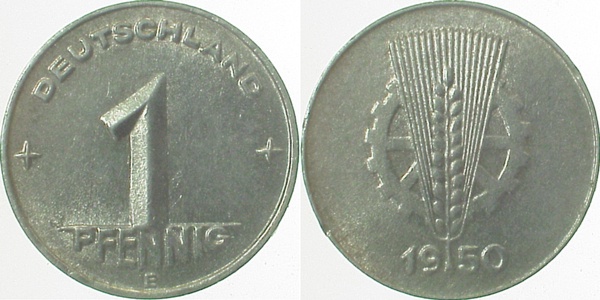 1 Pfennig DDR 1950 E | J1501 ss/vz