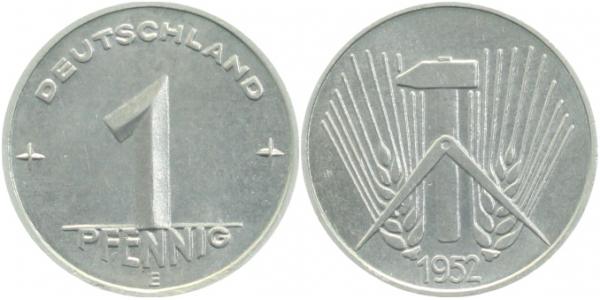 1 Pfennig DDR 1953 A stgl/matt fein