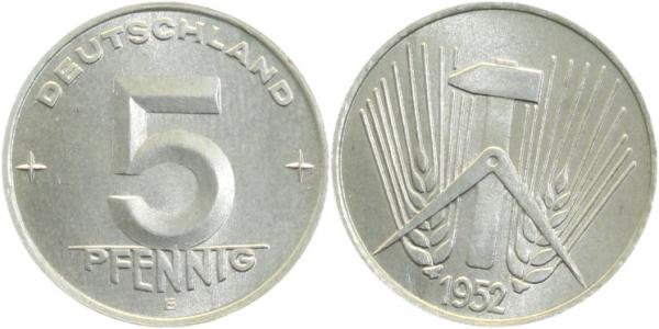 5 Pfennig DDR 1953 E bfr J1506 bfr 5 Pfennig