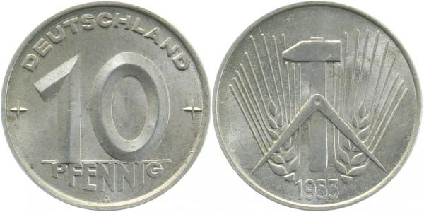 10 Pfennig DDR 1953 A vz