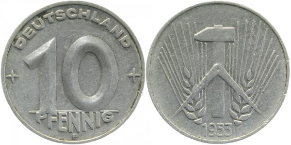 1 Pfennig  2 Mark DDR 1956-1989 108 St. bfr/stgl !!