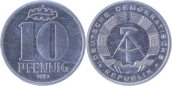 10 Pfennig DDR 1988 A spgl J1510 10 Pfennig