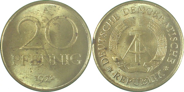 20 Pfennig DDR 1973 A