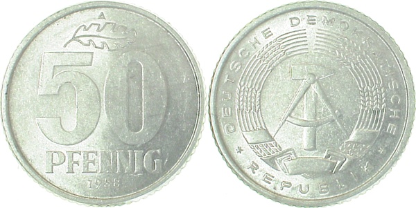 50 Pfennig DDR 1958 A ss