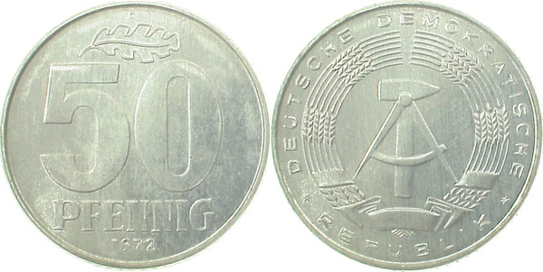 50 Pfennig DDR 1972 A ss