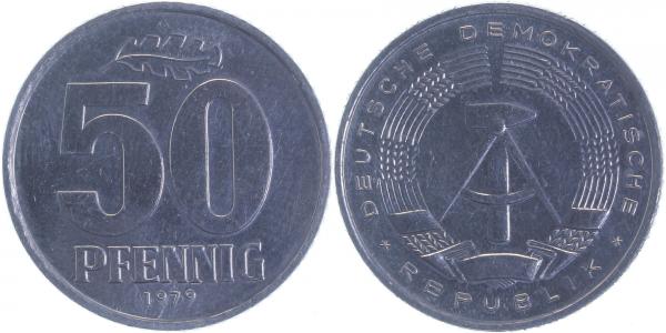 50 Pfennig DDR 1979 A vz