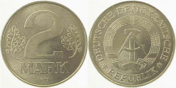 2 Mark DDR 1977 A ss J1516 ss 2 Mark