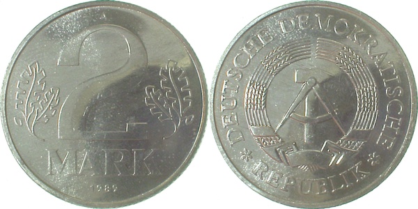 2 Mark DDR 1990 A spgl.