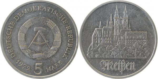 5 Mark Meißen 72 bfr/st! J1543 bfr / st! 5 Mark