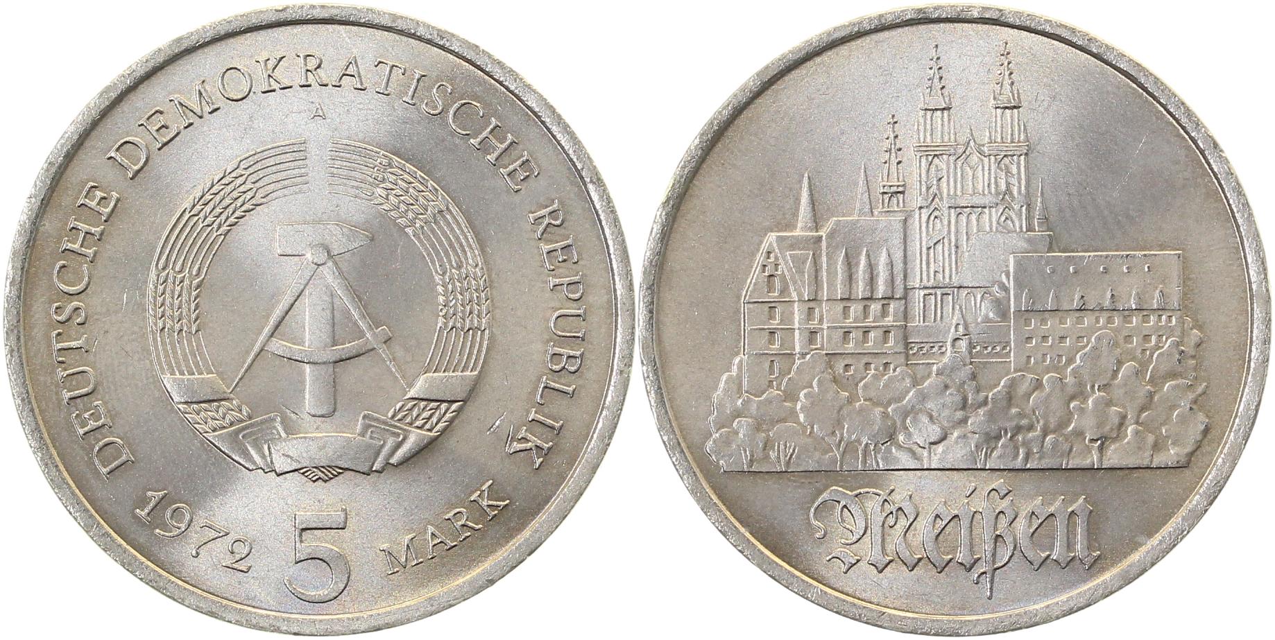 5 Mark Meißen 1972 vz J1543 vz 5 Mark