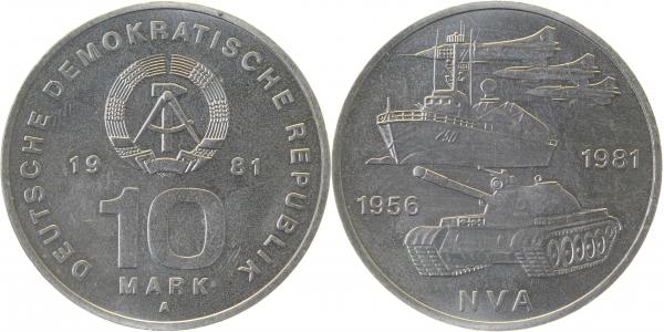 10 Mark 25J. NVA 1981 stgl !!!