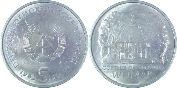 5 Mark Goethes Gartenhaus vz