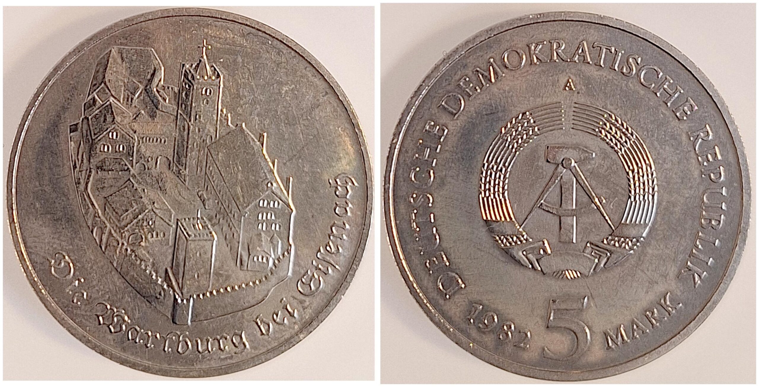 5 Mark Wartburg Eis. 82 Gipsmodel von Rodewald freigegeben