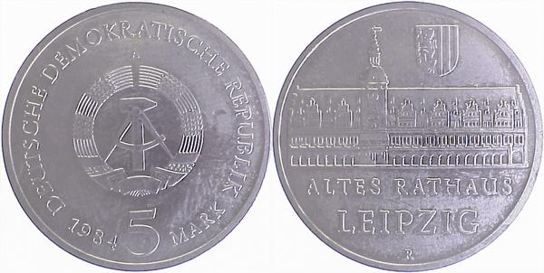 10 Mark DDR Brehm 1984 A Gipsmodel von Hoyer freigegeben