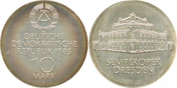 10 Mark Semper-Oper 1985 A stgl ! J1600