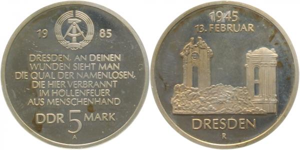 5 Mark Ruine d Frauenk 1985 A Pp offen J1601 Pp 5 Mark