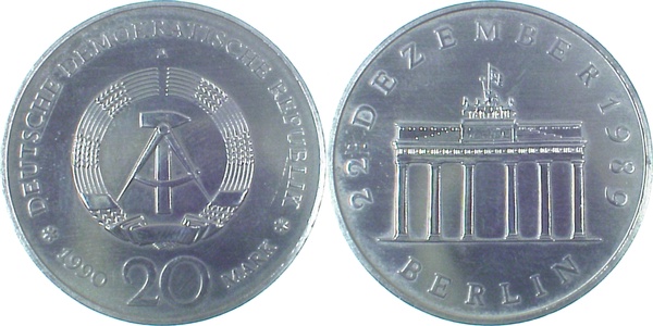 20 Mark Br.Tor 1990 A CU/NI