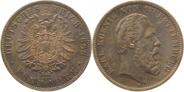 2 Mark 1899 F Württemberg J174 vz