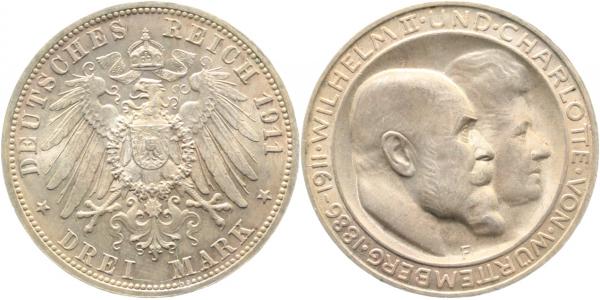 10 Mark Friedrich I v.Baden prfr/stgl !!