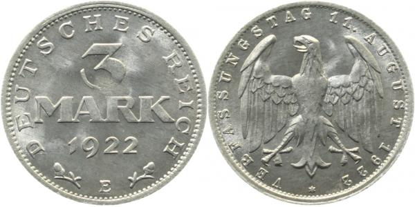 3 Mark 1922 E prfr.