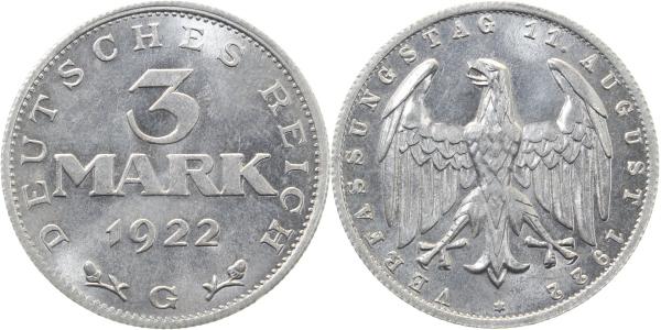 3 Mark 1922 G J303 prfr / st
