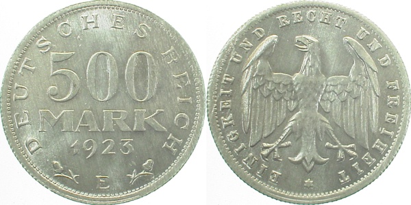 500 Mark 1923 E vz/st J305 vz/st