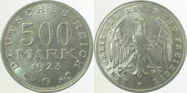 500 Mark 1923 G