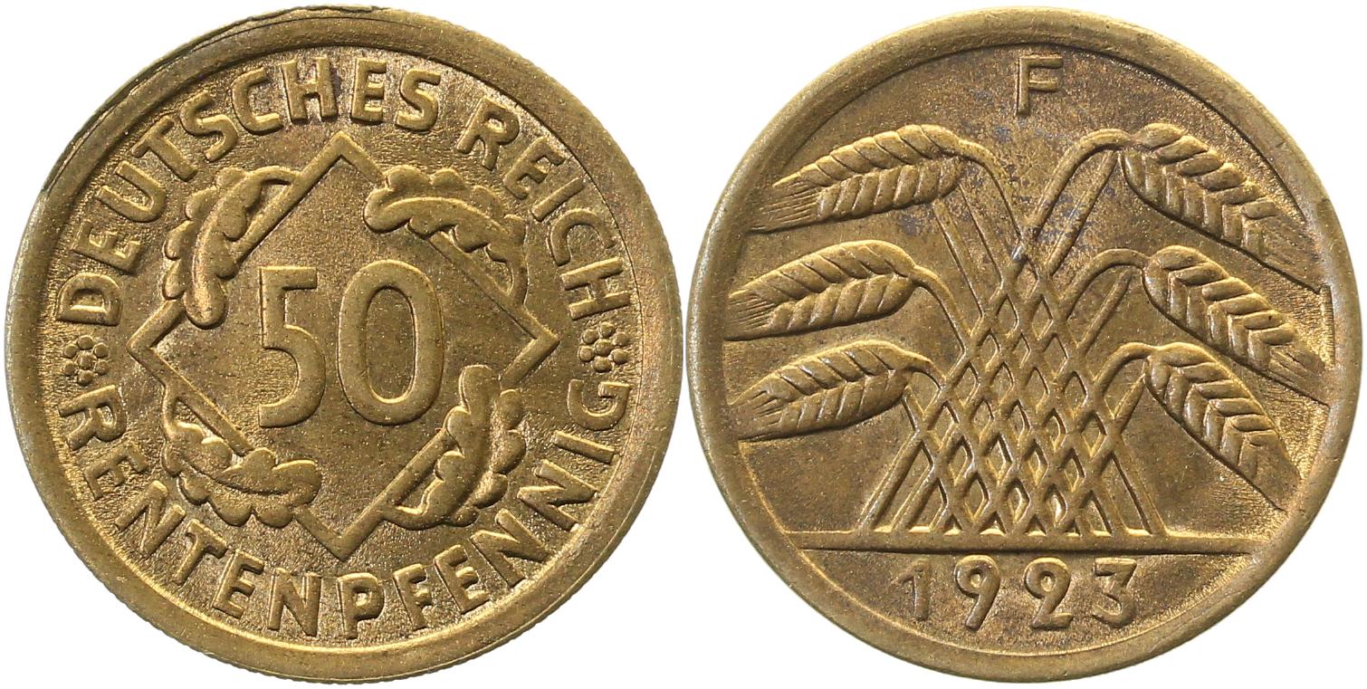50 Pfennig 1923 F J310 f prfr