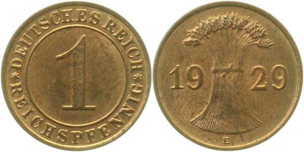 1 Reichspfennig 1929 E J313