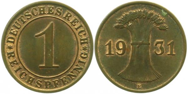 1 Reichspfennig 1931 E J313