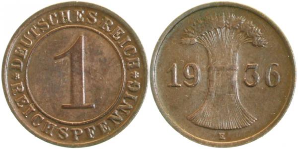 1 Reichspfennig 1936 E J313