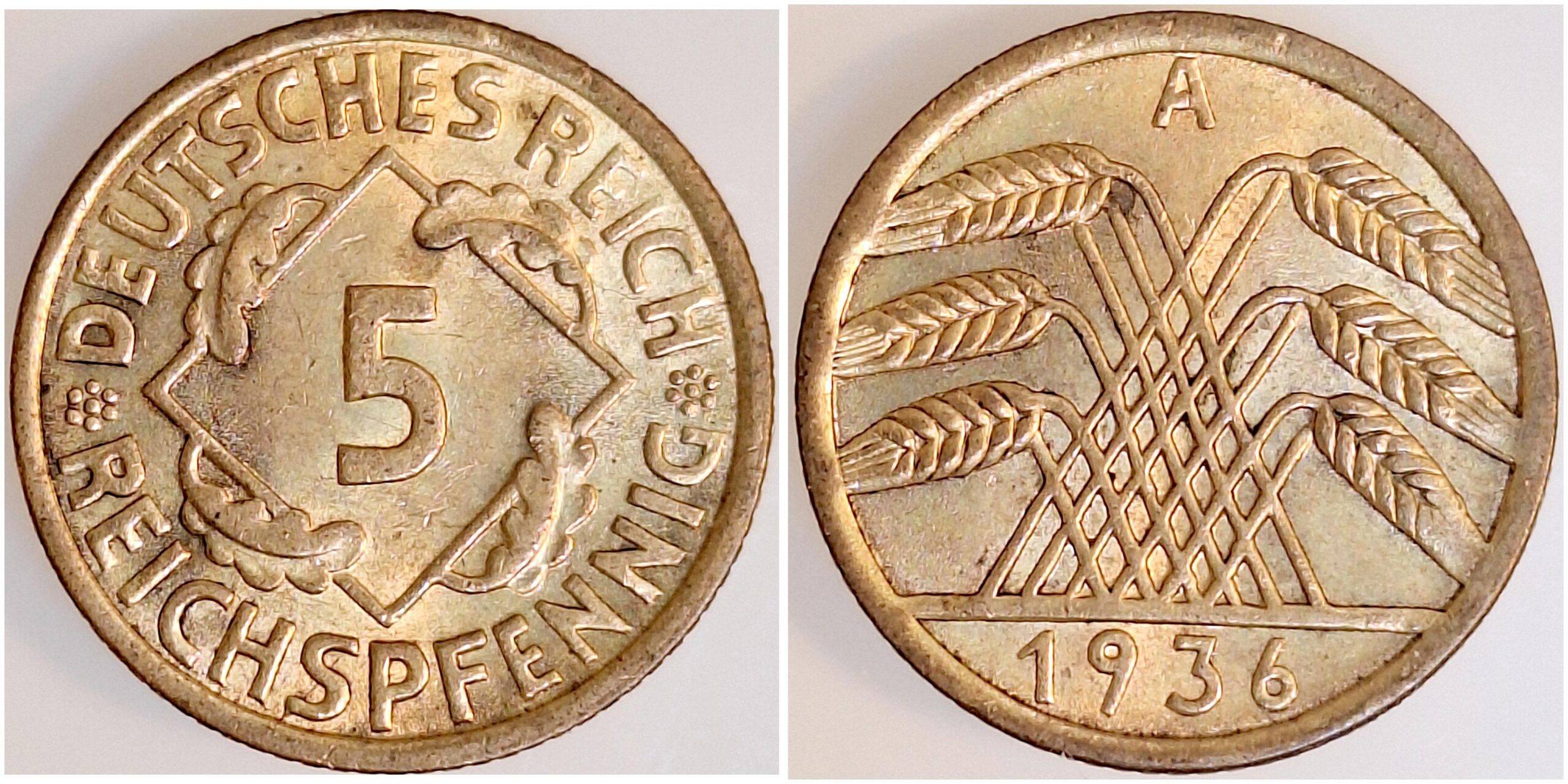 5 Reichspfennig 1936 A J316