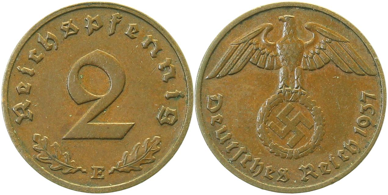 1 Pfennig 1937 E ss/vz 1937 E J361