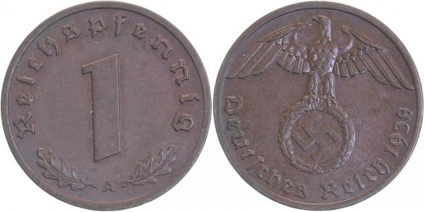 1 Pfennig 1938 A Drittes Reich