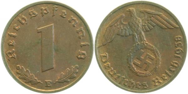 1 Pfennig 1938 E J361 vz