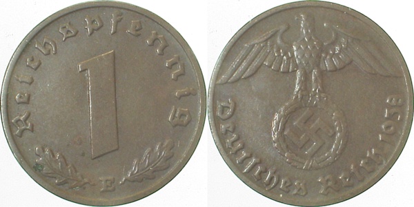 1 Pfennig 1938 E J361 Drittes Reich
