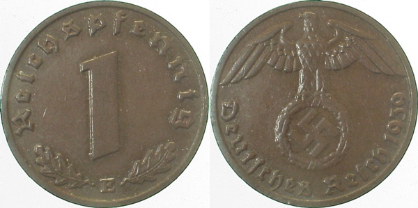 1 Pfennig 1939 E J361 Drittes Reich