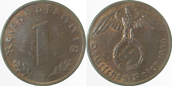 1 Pfennig 1939 F J361 Drittes Reich