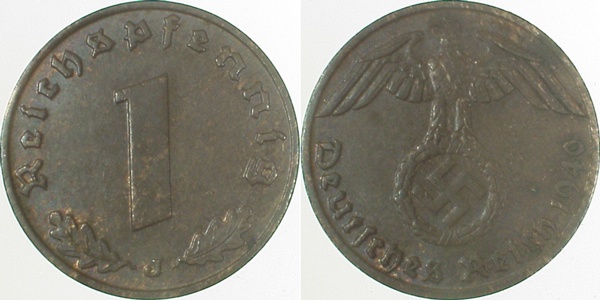 1 Pfennig 1940 J J361 Drittes Reich