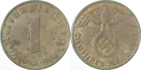 1 Pfennig 1940 J J361 Drittes Reich