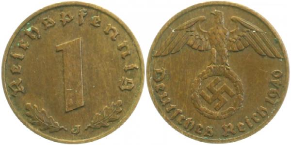 1 Pfennig 1940 J J361 Drittes Reich